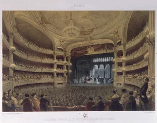 Academie Imperiale de Musique, París, c.1855